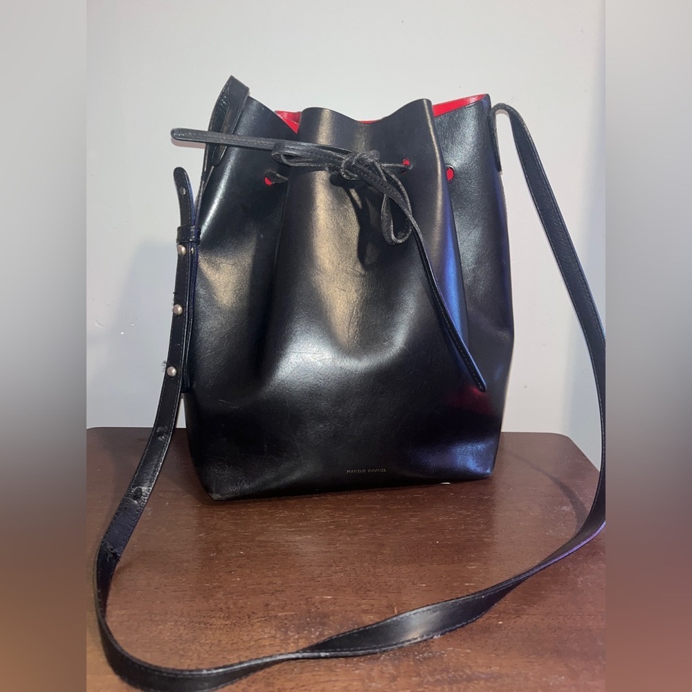 Mansur Gavriel Black Bucket Bag